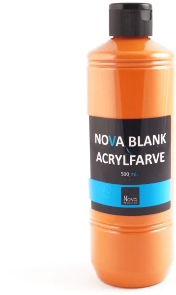 Nova akrylfärg blank 500 ml. Orange