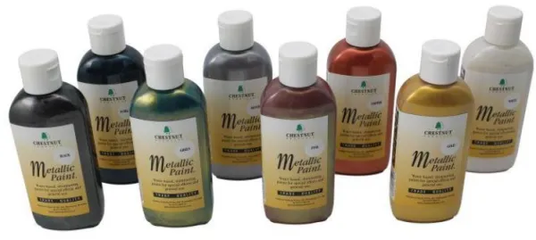 Chestnut Akrylfärg Metalliska Färger 100 ml - Guld