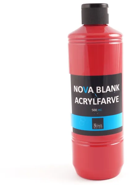 Nova akrylfärg blank 500 ml. Röd