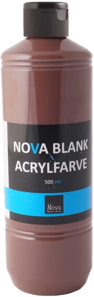 Nova akrylfärg blank 500 ml. Brun