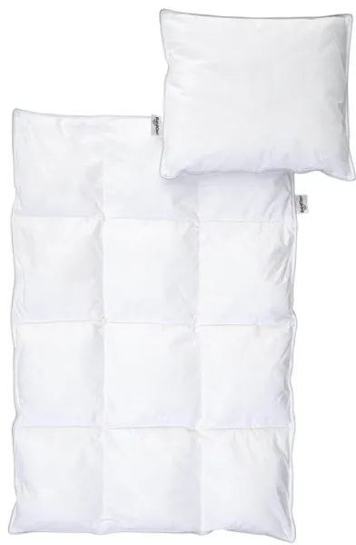 BabyDan Heart Microfiber babytäcke och babykudde, 67x100/40x45 cm