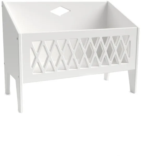 Harlequin bokhylla - vit - FSC® Mix