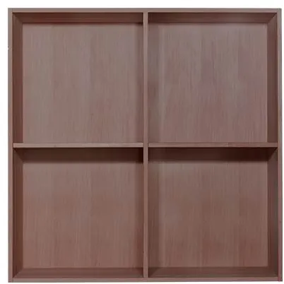 Kidi hylla - Massiv ek med fingerskarvar - Ljusrökt - 34 cm