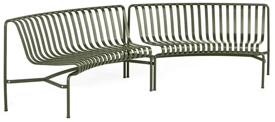 HAY Palissade Park Dining Bänk In/In Startset 2 st. Olivgrön