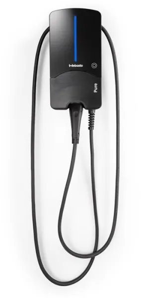 Webasto Pure Laddningsbox 11 kW Typ 2 Black Edition med 4,5 m kabel - Integrerat RCD-DD DC-skyddsrelä
