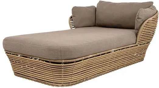 Cane-Line Basket daybed - Naturligt stativ inkl. dyna
