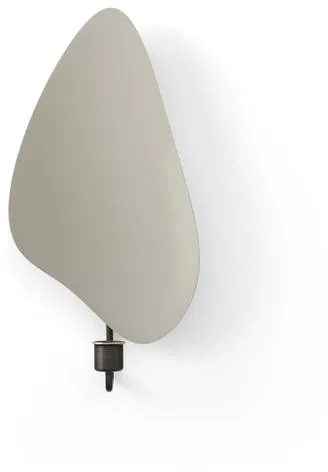 Audo Flambeau Väggljusstake H34 Förtennad Mässing/Grå