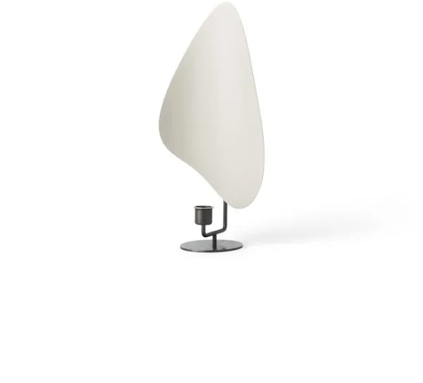 Audo Flambeau Ljusstake H34 Förtennad Mässing/Grå