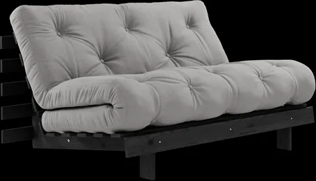Karup Design Roots Bäddsoffa M. Madrass 140x200 746 Mörkgrå/Svart Furu