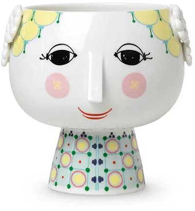 Bj�f8rn Wiinblad Eva glas i vas - Ø15,5 cm - Citron