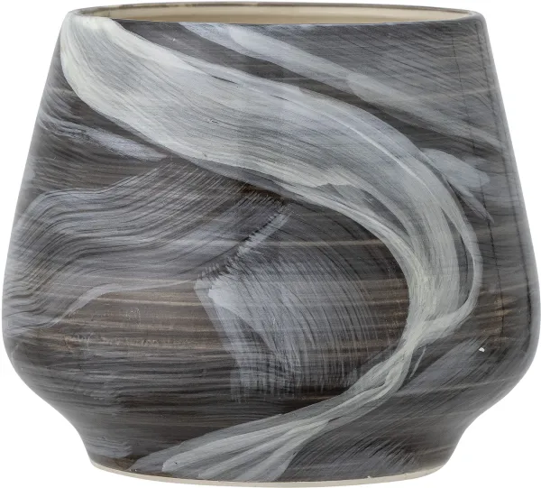 Skjalm, Glasyr, brun, keramik